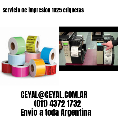 Servicio de impresion 1025 etiquetas