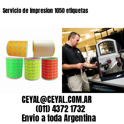 Servicio de impresion 1050 etiquetas