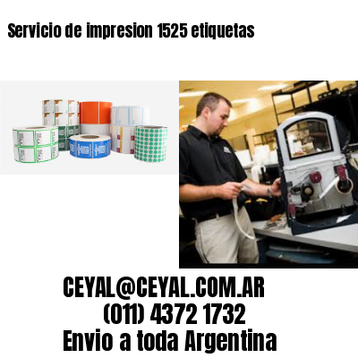 Servicio de impresion 1525 etiquetas