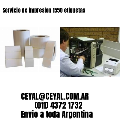 Servicio de impresion 1550 etiquetas