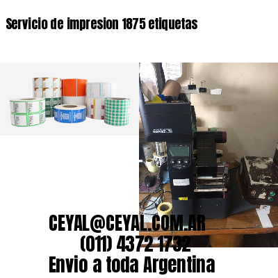 Servicio de impresion 1875 etiquetas