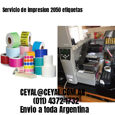 Servicio de impresion 2050 etiquetas