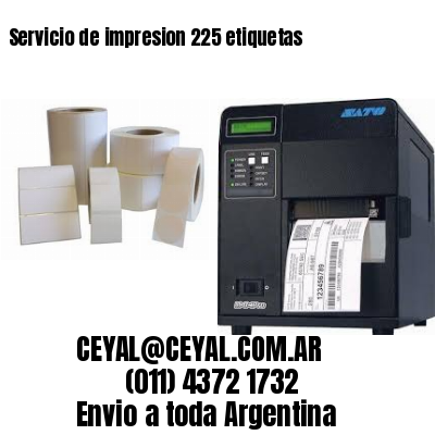 Servicio de impresion 225 etiquetas