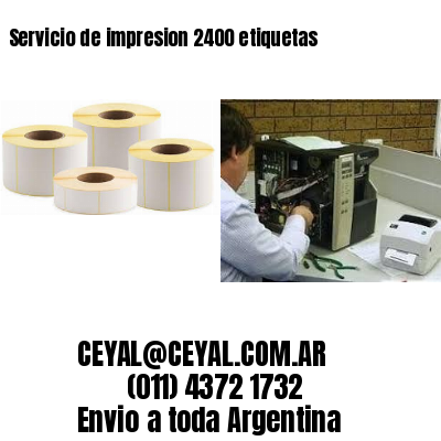 Servicio de impresion 2400 etiquetas