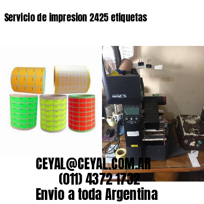 Servicio de impresion 2425 etiquetas