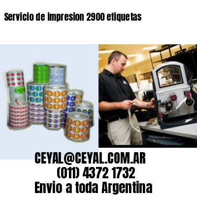 Servicio de impresion 2900 etiquetas