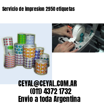 Servicio de impresion 2950 etiquetas