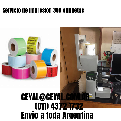 Servicio de impresion 300 etiquetas