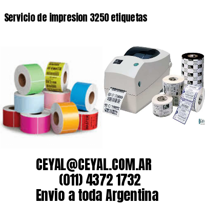 Servicio de impresion 3250 etiquetas
