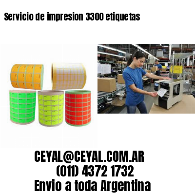 Servicio de impresion 3300 etiquetas