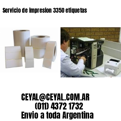 Servicio de impresion 3350 etiquetas