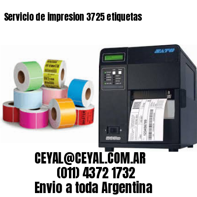Servicio de impresion 3725 etiquetas