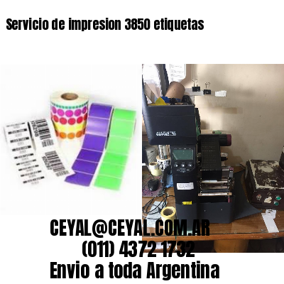 Servicio de impresion 3850 etiquetas