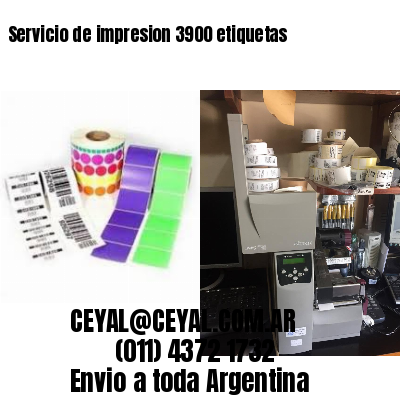 Servicio de impresion 3900 etiquetas