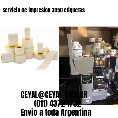 Servicio de impresion 3950 etiquetas