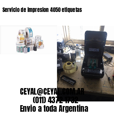 Servicio de impresion 4050 etiquetas