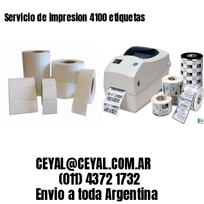 Servicio de impresion 4100 etiquetas