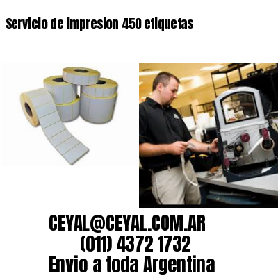 Servicio de impresion 450 etiquetas