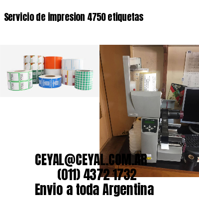 Servicio de impresion 4750 etiquetas