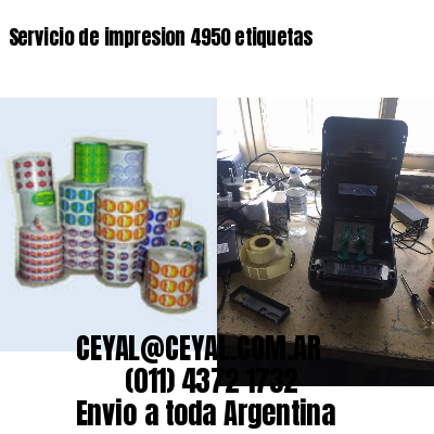 Servicio de impresion 4950 etiquetas