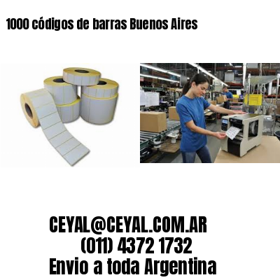 1000 códigos de barras Buenos Aires