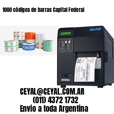 1000 códigos de barras Capital Federal