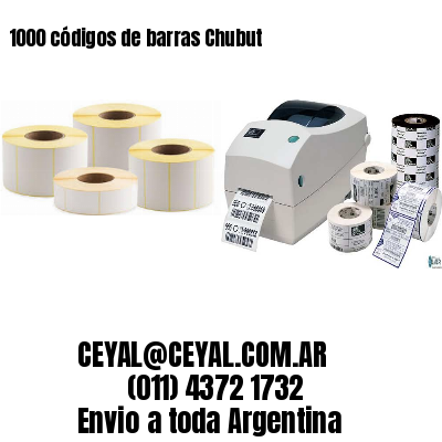 1000 códigos de barras Chubut