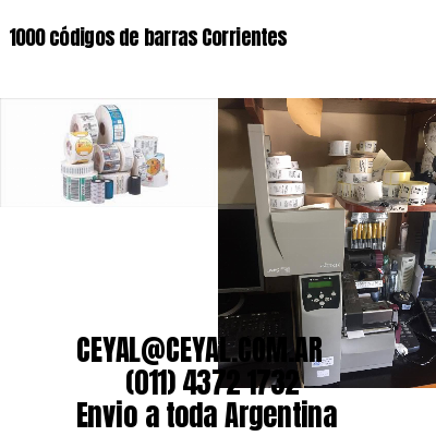 1000 códigos de barras Corrientes