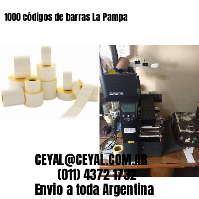 1000 códigos de barras La Pampa