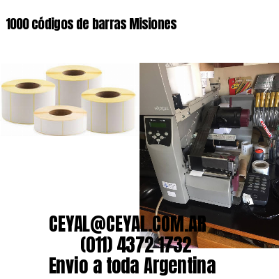 1000 códigos de barras Misiones