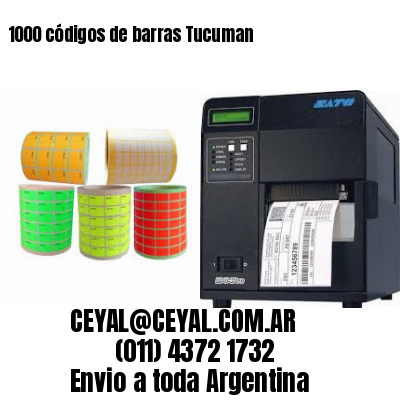 1000 códigos de barras Tucuman
