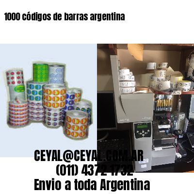 1000 códigos de barras argentina