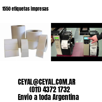 1550 etiquetas impresas