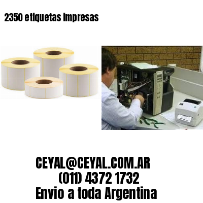 2350 etiquetas impresas