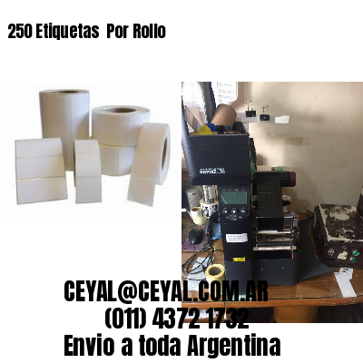 250 Etiquetas  Por Rollo