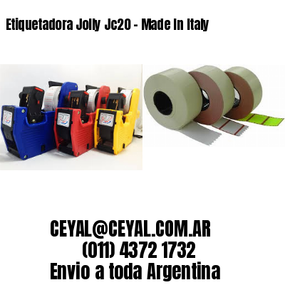 Etiquetadora Jolly Jc20 – Made In Italy