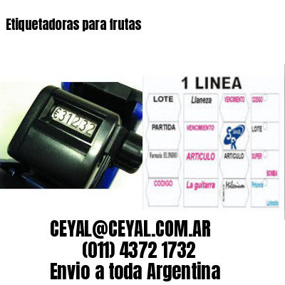 Etiquetadoras para frutas