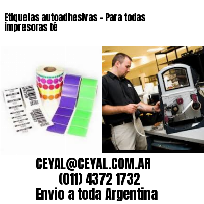 Etiquetas autoadhesivas – Para todas impresoras té