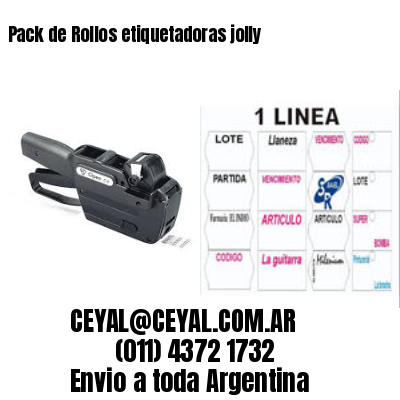 Pack de Rollos etiquetadoras jolly