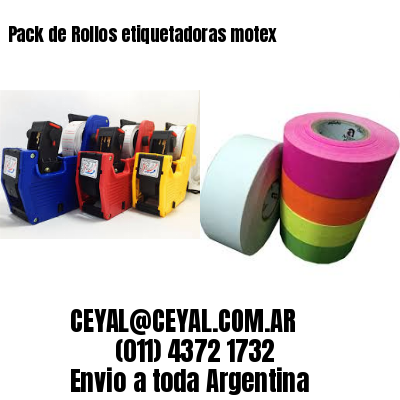Pack de Rollos etiquetadoras motex