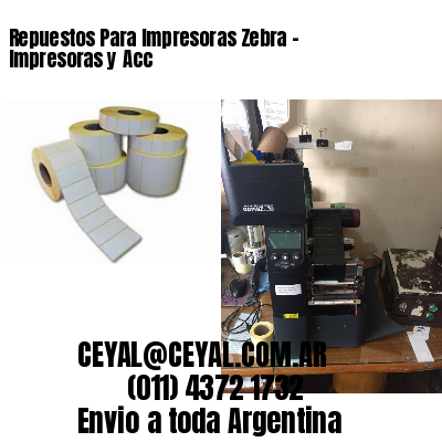 Repuestos Para Impresoras Zebra – Impresoras y Acc