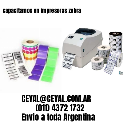 capacitamos en impresoras zebra