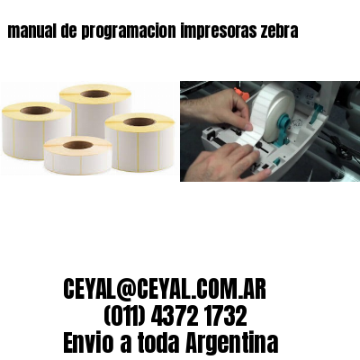 manual de programacion impresoras zebra