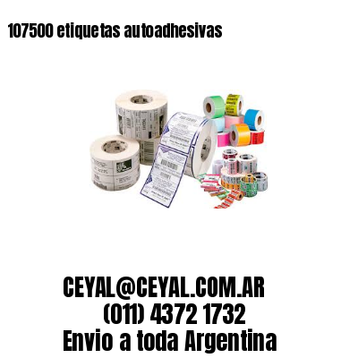 107500 etiquetas autoadhesivas