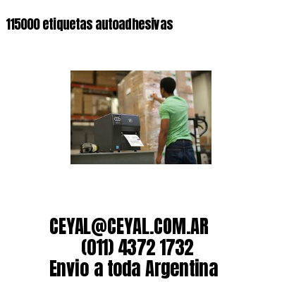 115000 etiquetas autoadhesivas