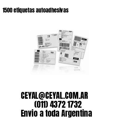 1500 etiquetas autoadhesivas