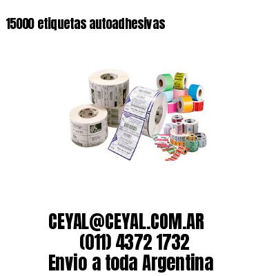 15000 etiquetas autoadhesivas
