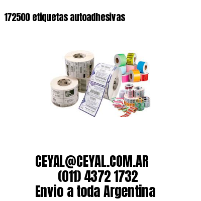 172500 etiquetas autoadhesivas