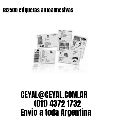 182500 etiquetas autoadhesivas