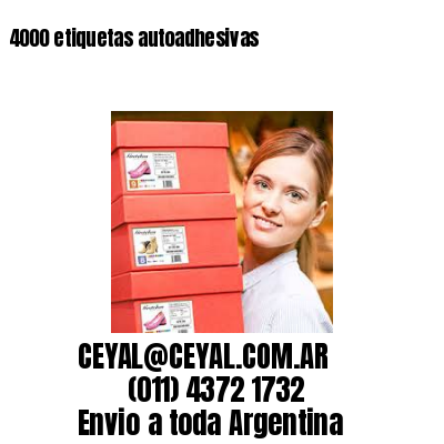 4000 etiquetas autoadhesivas